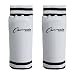 Champion Sports Youth Sock Style Soccer Shinguards - Ages 8-Large - White With Black Stripes