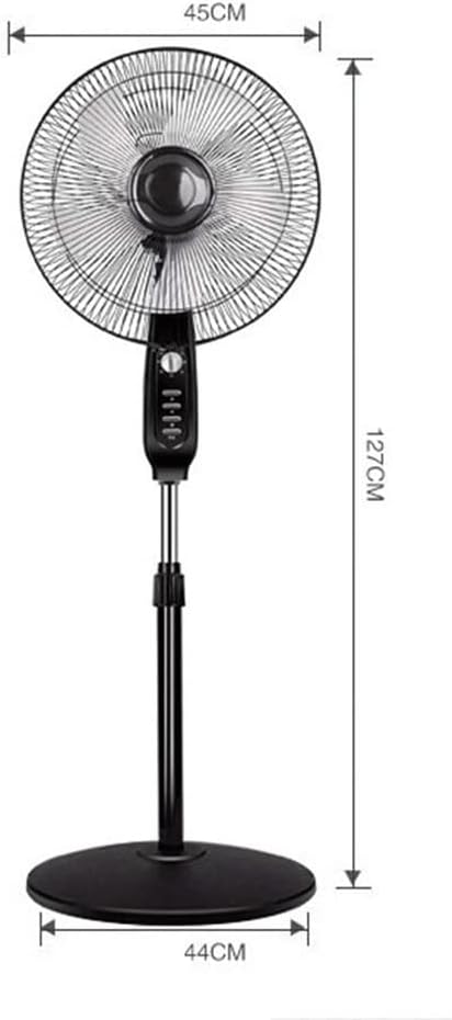 16 Inch | Series | Pedestal Fan with Remote Control, 3 Speed, Adjustable Height- Black