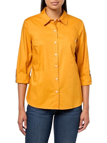 Image of Nautica Women's Button Front Long Sleeve Roll Tab Shirt