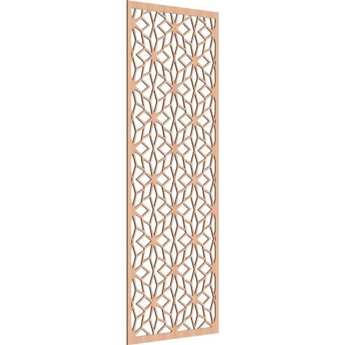 Image of Lake Decorative Pierced Fretwork Wood Wall Panels, 31 3 /8 inchW x 79 3 /8 inchH x 1 /4 inchT, Alder
