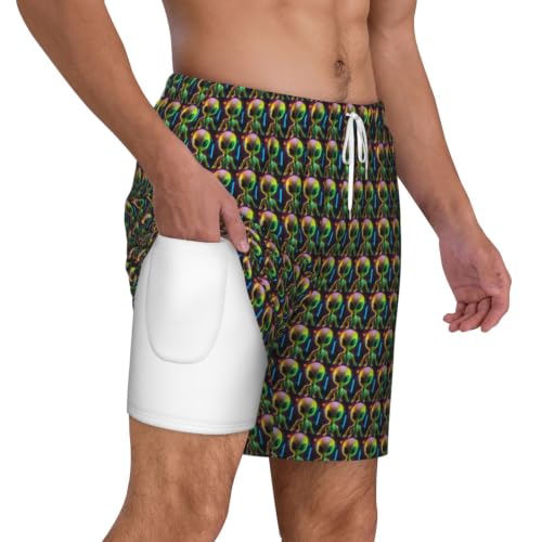 Short de bain homme imprimé planète Alien Planet léger