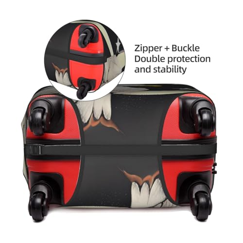 White Head Sculpture Sketch Suitcase Cover Luggage Protective Case High Elasticity Material For Travelers4