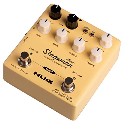 Nux STAGEMANFLOOR Stageman Floor Acoustic Preamp And Di Pedal thumb #3