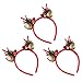 Horquilla de La Navidad Hobles para El Cabello Hoops: 3 Unids Historieta Linda Reno de Dibujos Animados Elk Ear Horne Bopper Headbands Invierno Holiday Headwear Photo Props