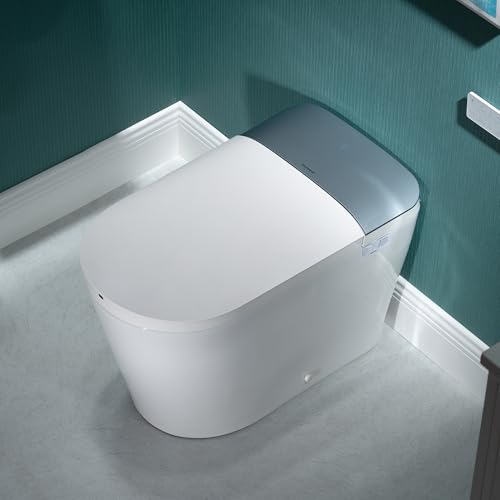 Image of WOODBRIDGE Smart Toilet with 1000g MaP Flush Score, Foam Shield, Blackout Flush, Warm Drying, Wave Sensor Auto Open&Close, Wireless Remote, Smart Deodorization, MET061