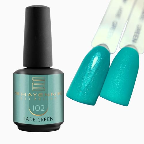 102 Jade Green Grün - Shayenne UV Gel Nagellack 15ml - Langhaltend, Hochglanz, Für UV/LED Lampe, Maniküre & Pediküre - Profi-Qualität - Made in Germany