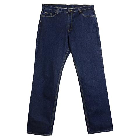 Full Blue Big Mens Traditional Fit Stretch Jean (46W x 28L) Blue Cover