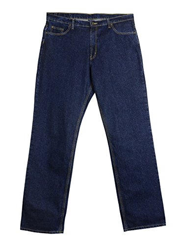 Full Blue Big Mens Traditional Fit Stretch Jean (64W x 28L) Blue