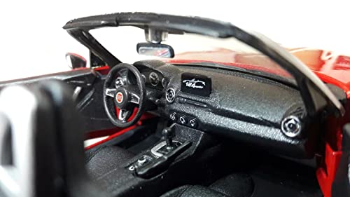 Miniatura Bburago Fiat Spider 124 2016 Rojo miniatura 6