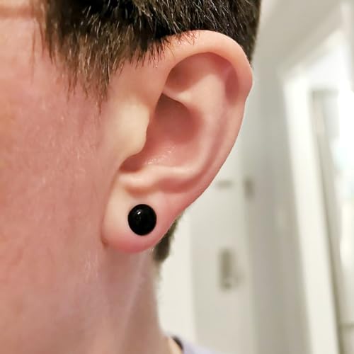 24 PCS/14PCS/10 PCS Glass Ear Gauges Stretching Kit Short Taper Expander, 14G-00G Comfy Dead Stretching Plugs with Rubber Rings, Crazy Domed Body Piercing Jewelry Set3