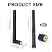YANAJIAJIA 2 Pack WiFi Antenna RP-SMA WiFi Aerial 2.4GHz 5GHz 5.8GHz 3dBi MIMO RP-SMA Male for PC Desktop Motherboard, Router, Wireless Network Card and PCI-E - High Gain Signal Booster