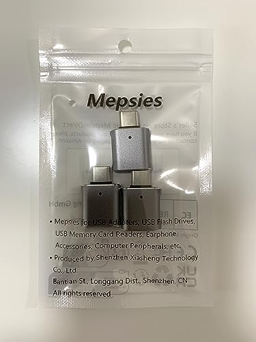 Mepsies Adattatore USB C 3 Pezzi, Adattatore USB C...