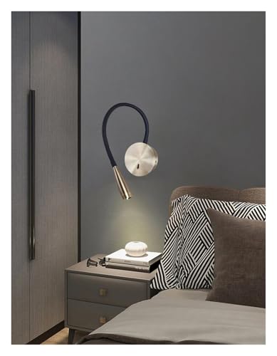 Lámpara de pared de lectura con brazo flexible para el dormitorio 5
