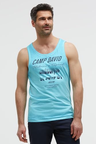 Camiseta de tirantes para hombre Camp David con efectos quemados m 2