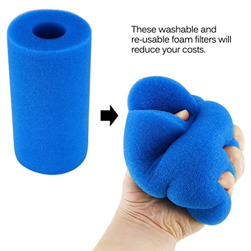 Fenteer 2 Peças Para Substituição De Cartucho De Espuma Lavável De Limpeza De Filtro De Piscina Inte