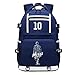 Fußballspieler Star Messi Multifunktions-Leuchtrucksack Travel Student Rucksack Football Club Fans Schultasche (Stil 1)