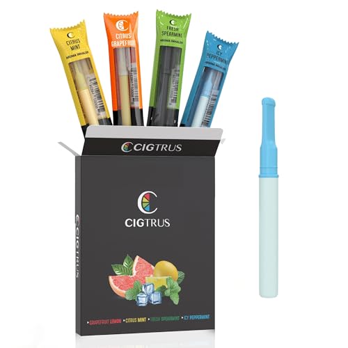 Cigtrus Inalatore d'aria senza fumo, senza tabacco, senza nicotina e non elettrico, aiuto per la fissazione orale, sostituendo le abitudini respiratorie (multicolore)