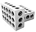 Accusize Industrial Tools Precision 25-50-75mm Blocks, 23 Holes, Steel Hardened, EG02-0412