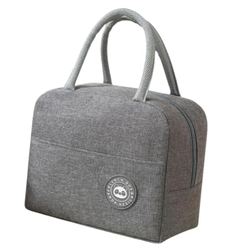 Genérico Bolsa Termica Porta Marmita a Prova de Vazamentos Trabalho Academia Fitnnes Passeio Praia Termica Lancheira Termica Masculino e Feminino na Cor Cinza