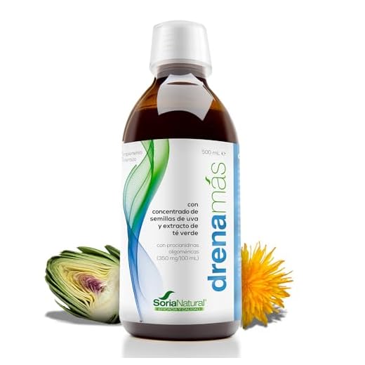 Soria Natural Drenamas - Detox Natural y Retención de Líquidos - Complemento Dietético Natural - Control de Peso - 500ml