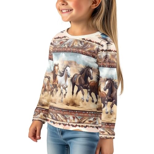 Image of WELLFLYHOM Long Sleeve T-Shirt for Boys Girls 3-16 Years Old Tee Tops Crewneck Pullover Shirts Fall Outfits