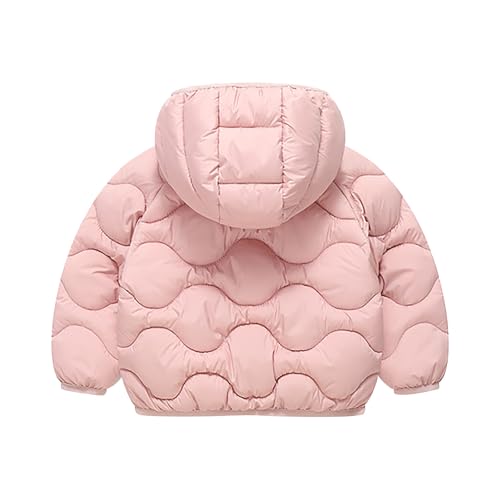 Down Jackets for Kids Girl Boy Fleece Lined Sherpa Thermal Fuzzy Hooded Puffer Jackets Hoodies Outfit Child3