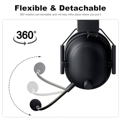 Microphone de rechange compatible Razer BlackShark V2 Pro micro à perche de jeu 3.5mm - 4
