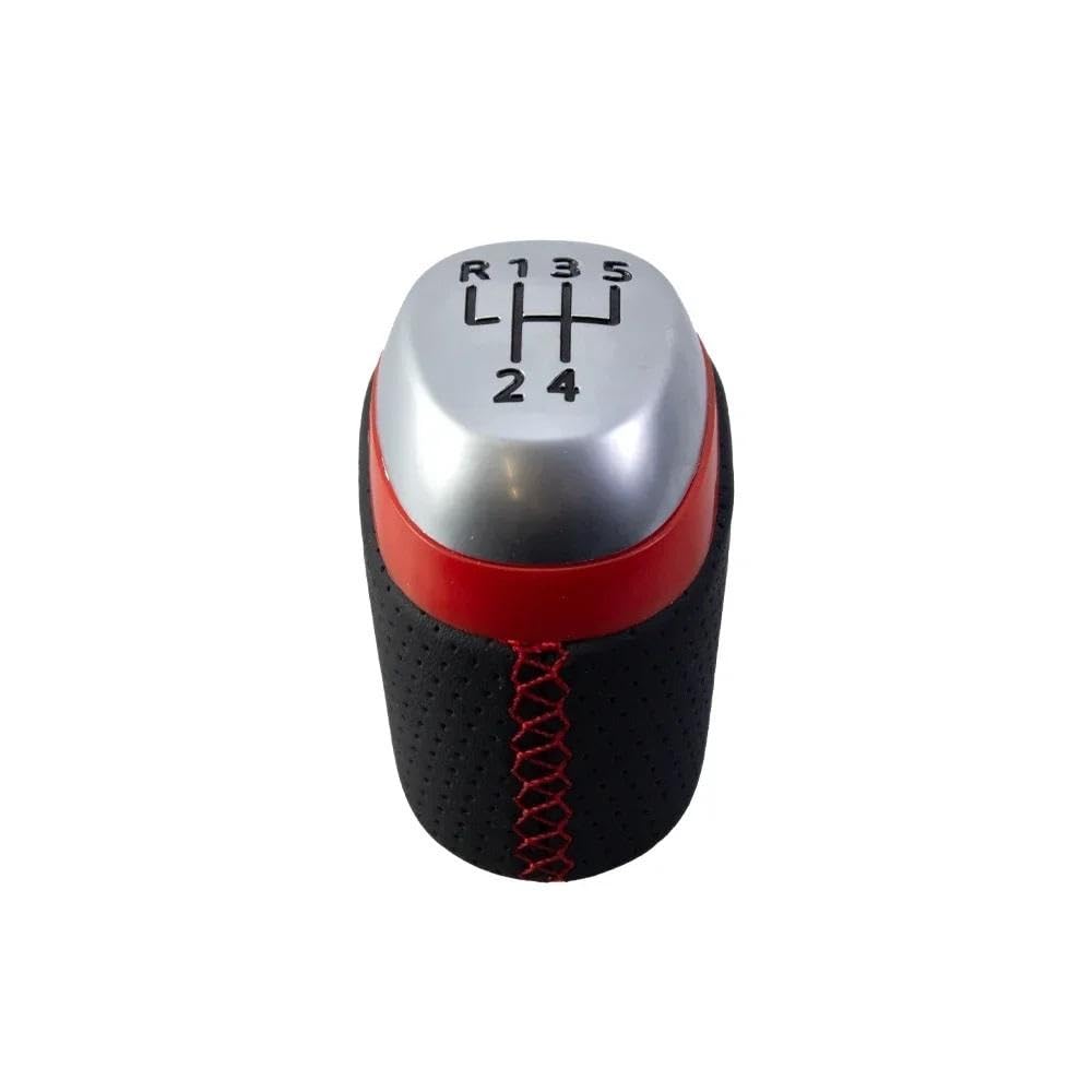 POANBCGY Shift Ball Joint Car Gear Shift Knob for Renault Megane IV MK4 BFB for Renault Kadjar Talisman 2015-2022 Shifter Lever Stick Handball(Red 5 Speed)
