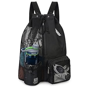 WANDF Gym Sack, Knapsack, Pool Bag, Shoe Storage, Water Repellent, Lightweight, For Basketball, Swimming, Exercise, Travel, Club Activities