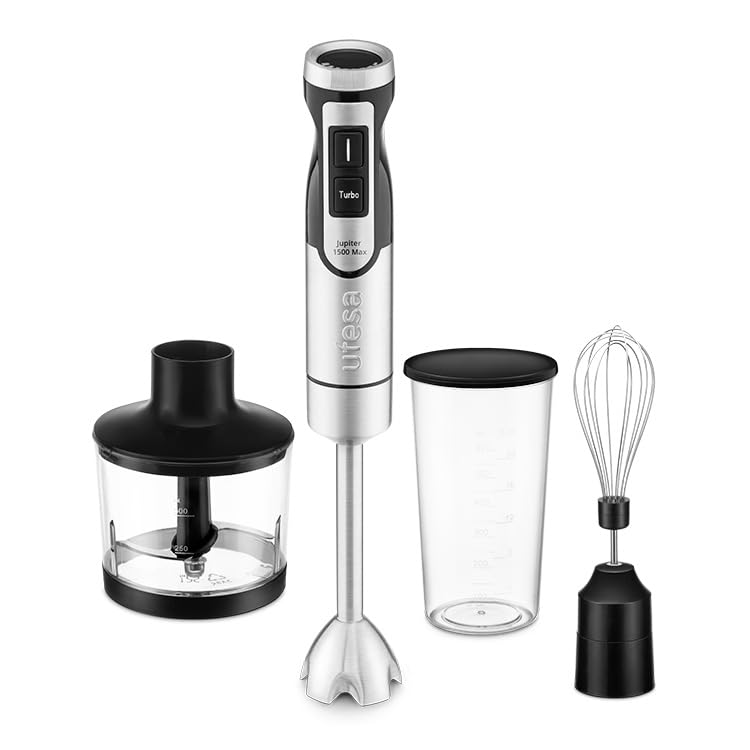 Ufesa Jupiter Max Batidora de Mano 1500W, Control de Velocidad Variable, Pantalla LCD, Función...