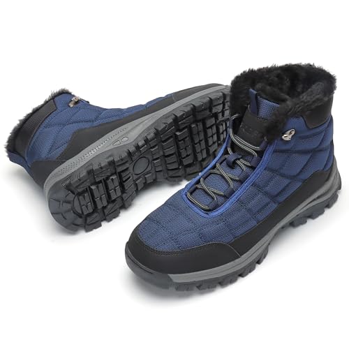 Image of SKDOIUL Men's Winter Outdoor Snow Boots Shoes