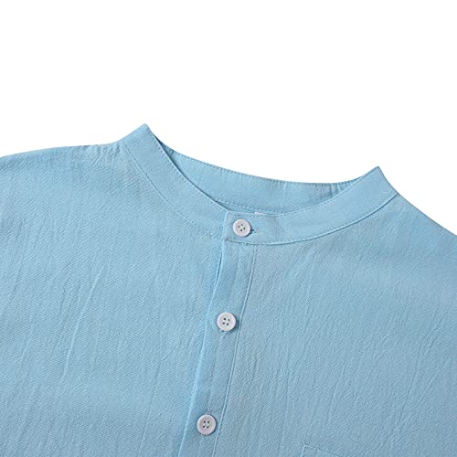 Camicia da Uomo Manica Corta Camicia Uomo Slim Fit...