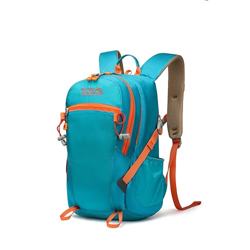 Image of POWER KING Lightweight Hiking Backpack with Rainproof Cover 20L Foldable Travel Rucksack Bag for Women Men Outdoor Casual Daypack for Student, Fit for 14 inch Laptop (Mirror Lake Blue)