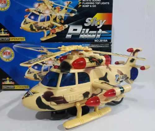 Helicóptero Bate E Volta Sky Pilot Com Som E Luzes Movimento