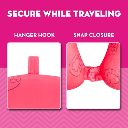 Almohada de espuma viscoelástica rosa para cuello miniatura 4