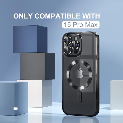 Image of Misea Magnetic for iPhone 15 Pro Max Case Compatible with MagSafe Black