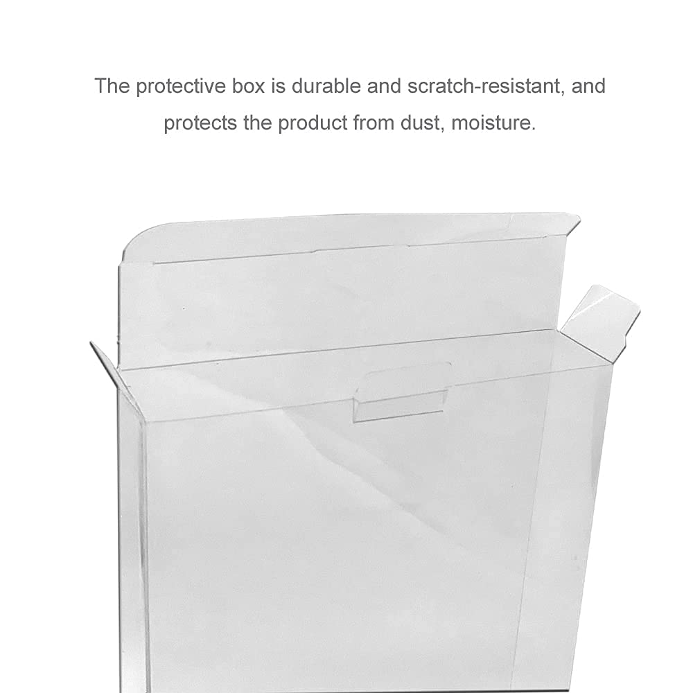Ruitroliker 10pcs Clear Box Sleeve Protector for NES Games Cartridge Box