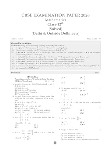 Image of Oswaal CBSE Previous Years Papers Mathematics Class 12 | Year-wise (2017-2026) | Syllabus April 2026 | NCERT & Competency-Based Questions | For 2027 Exam | Oswaal AI