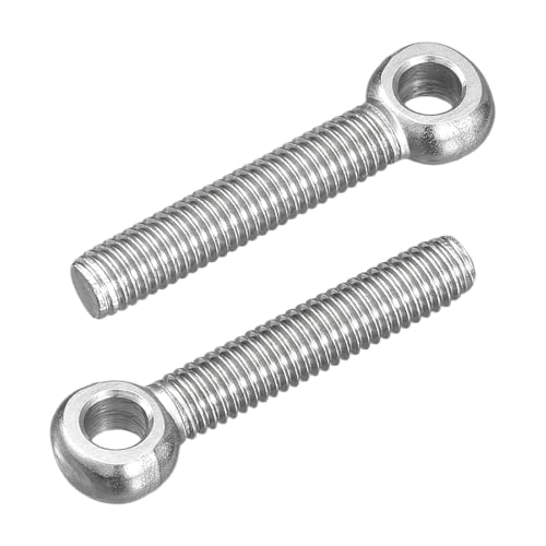 uxcell 4pcs M5 x 30mm Boulon à oeil de levage acier inoxydable 304 (argenté)