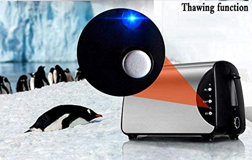 HYLK Retro-Edelstahl-Toaster, 2-Scheiben-Toaster, Auftauen/Auftauen/Autopopup, 7bräunungseinstellungen – Bild 3