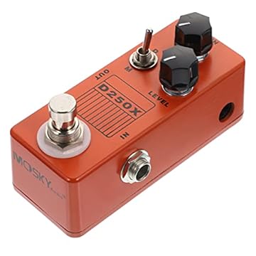 Capa do livro Generic Pedal Efeito Guitarra Loops Estação Função de Sintonizador de Mini Gravação Em Loop para Bass Guitar Guitarra Elétrica Laranja