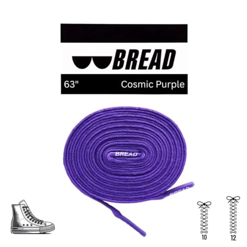 Image of Bread Elastic Shoelaces - Tie Once, Slip On Convenience - Premium Stretch Laces for Boots, Running Shoes, and Everyday Wear