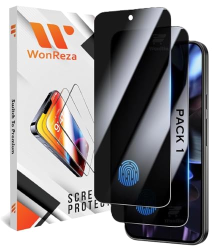 Image of Pack 1 - Privacy Tempered Glass Compatible with Pixel 10 | Pixel 10 Pro (5G) [FingerPrint Unlock] Screen Glass Protector | 9H Hardness | Case Friendly | Anti-Spy - Installation Kit