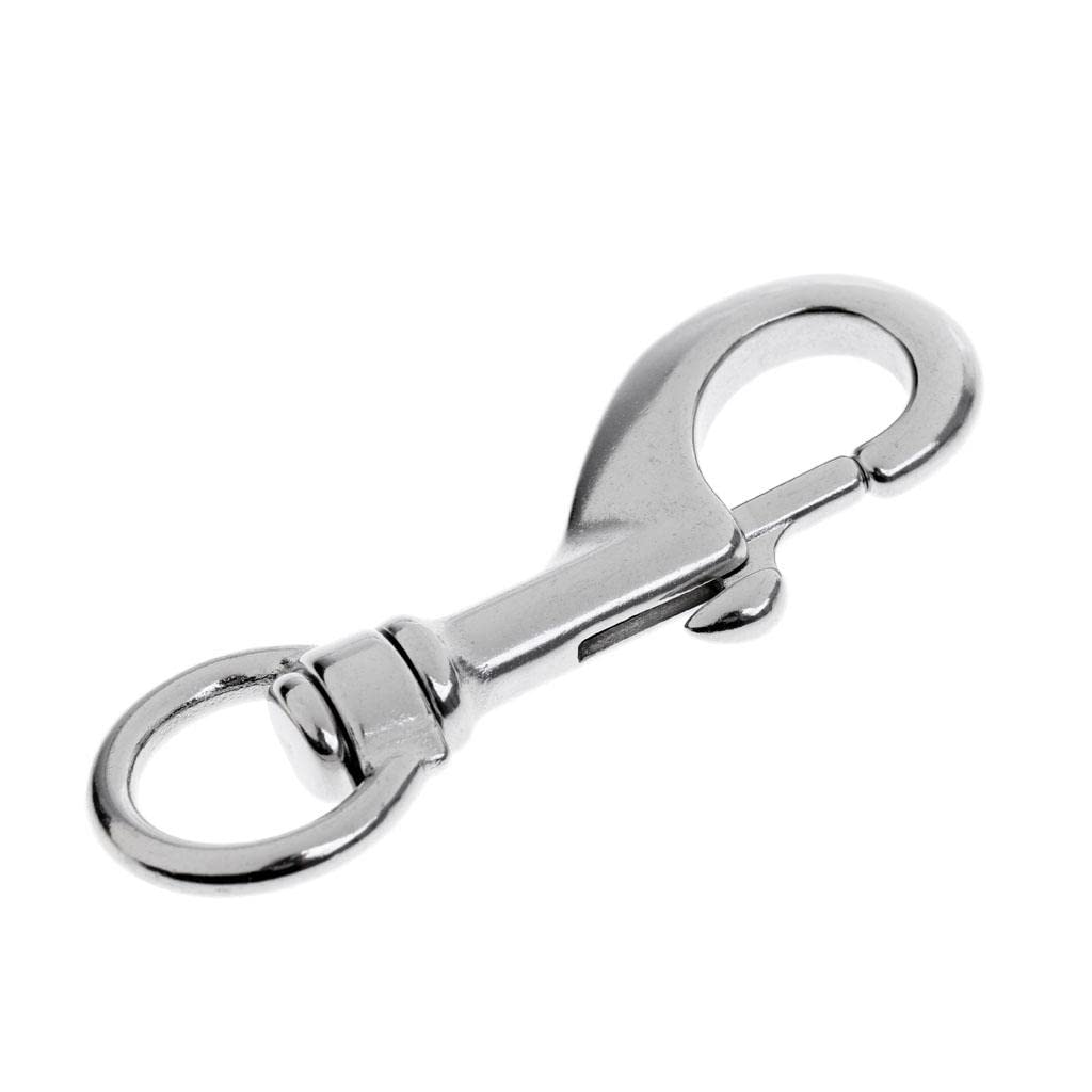 Marine Stainless Steel Round Eye Swivel Bolt Snap Hook Dog Chain Clip 88Mm | 1 Piece Swivel Clip Snap Hook