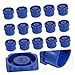 FELTECHELECTR 150pcs Plastic Tip Caps for Laboratory Supplies Blue Flower Design for Sealing Glues Paints and Adhesives Prevents Curing and Leakage Essential for Crafts and Industrial Use