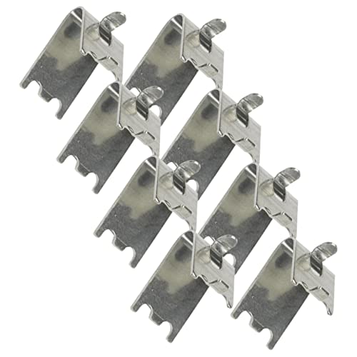 SHINEOFI Clip de Soporte para Estantes de Congelador Abrazadera Inoxidable Ganchos de Refrigerador Diseño Duradero para Congeladores Familiares 8 Piezas