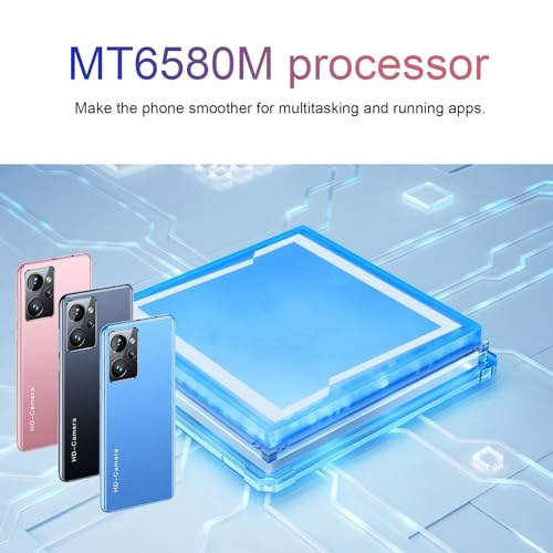 Cuifati 5 -calowy Smartfon z rozdzielczością 1440 X 3040, 4 GB RAM 32 GB ROM, Rozpoznawanie Twarzy, Aparat 8MP, dla Androida 12 z Ekranem HD, Procesorem MT6580M (BLACK)