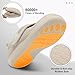 LeIsfIt Womens Wide Barefoot Walking Shoes Adjustable Diabetic Shoes for Arthritis Edema Swollen Feet Zero Drop Sole Taupe Size 8.5