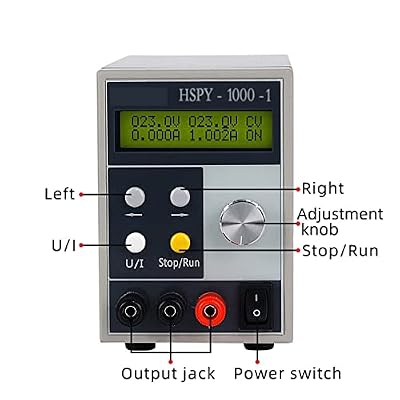 DC Power Supply Variable, Professional Bench Lab DC Power Supply Adjustable Laboratory Power Source Digital Voltage Regulator Current Stabilizer,for Electrolytic Power Supply(1000V 0.3A)