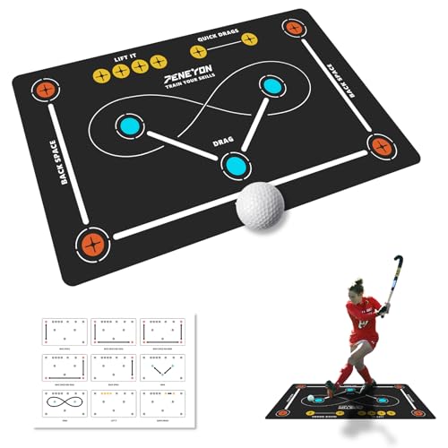 peneyon (59 * 35.4IN) Field Hockey Training mat | Indoor/Outdoor Field Hockey Equipment for All Ages,Anti-Slip and Quiet Surface,The Best Gift for Field Hockey Training Enthusiasts